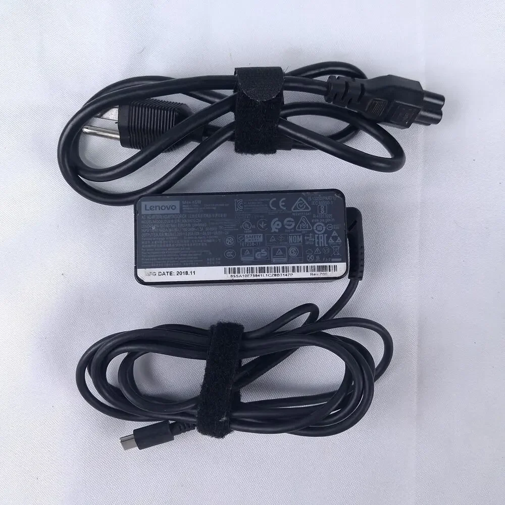 Lenovo 45W USB-C AC Adapter Charger ADLX45YLC3A SA10E75841 00HM663 ThinkPad